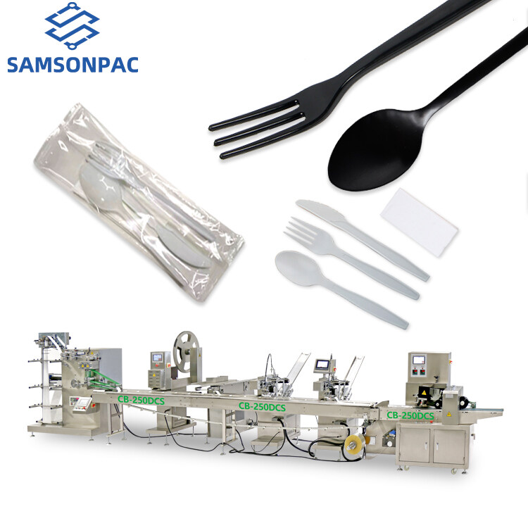 disposable paper towels toothpicks knives forks and spoons packaging machine